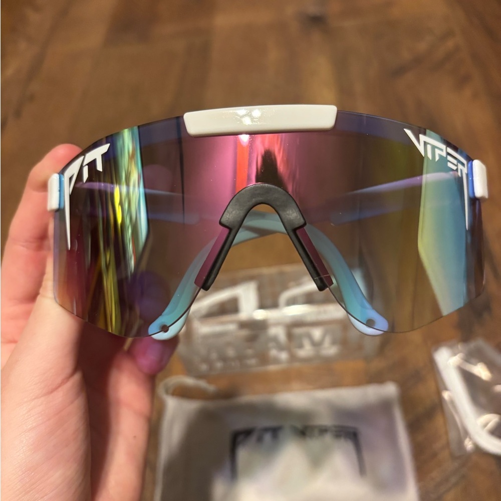 REAL PIT VIPER MIAMI NIGHT DOUBLE WIDE SUNGLASSES - Picture 2 of 5